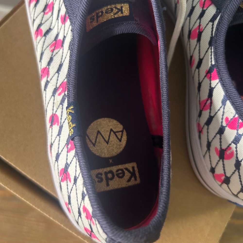 Keds‎ collab Alania Marie Sneakers Lobster Print Canvas Lace Up Casual Shoes - Picture 6 of 8
